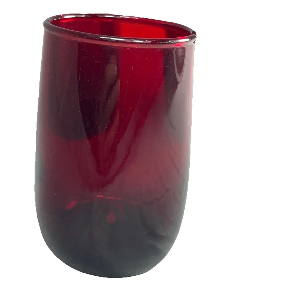 Set of 3 Vintage Anchor Hocking Royal Ruby 5